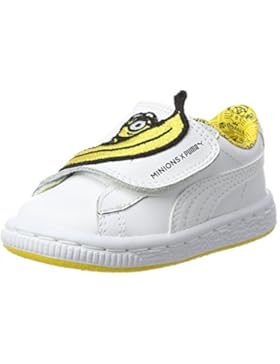 Puma Unisex-Kinder Minions Basket Wrap Leather Inf Sneaker