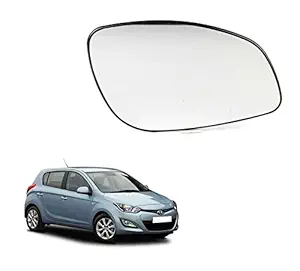 Auto Spare World Right Side Mirror Glass for Hyundai i20 2012-2014 (White)