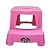 RSW Pink High Quality Sturdy Plastic Step Stool Home Bathroom Kitchen
