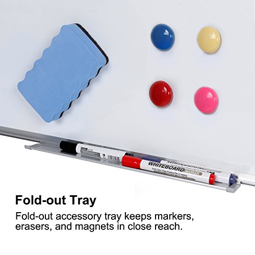 Antaprcis Pizarra Blanca Magn  tica 30 40CM con marco de aluminio para hogar y oficina  Blanca 