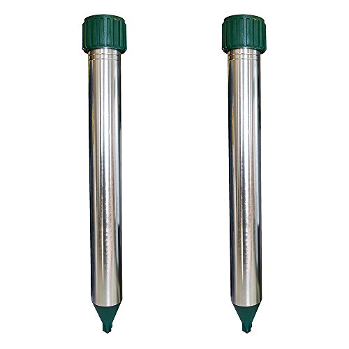 Preisvergleich Produktbild proheim Wühlmaus- und Maulwurfvertreiber mit Schall und Vibration Maulwurfschreck in praktischen Sparsets Wühlmausschreck Maulwurfbekämpfung, Menge:2er Set