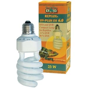 Namiba Terra 1631 Replux UV-Plus D3, 23 Watt, E27, 30 % UVA, 6 % UVB mit integriertem Vorschaltgerät