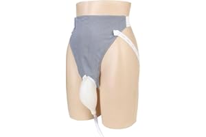 GEYIWSSXY Reusable Male Urine Bag Male Urinal Urine Collector Silicone Adults Man Elderly Pee Bag Urinal with 2 Urine Catheter Bags, 1000ML and 2000ML(Men Grey)