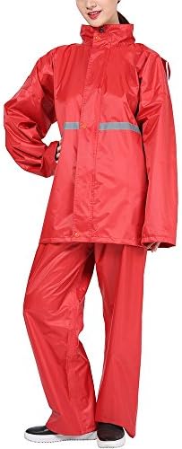 QFFL Poncho Split Double Hat Raincoat Single Riding Raincoat Rain Pants Suit 5 Colors Optional Size Optional raincoat ( Color : A , Size : Xxl )