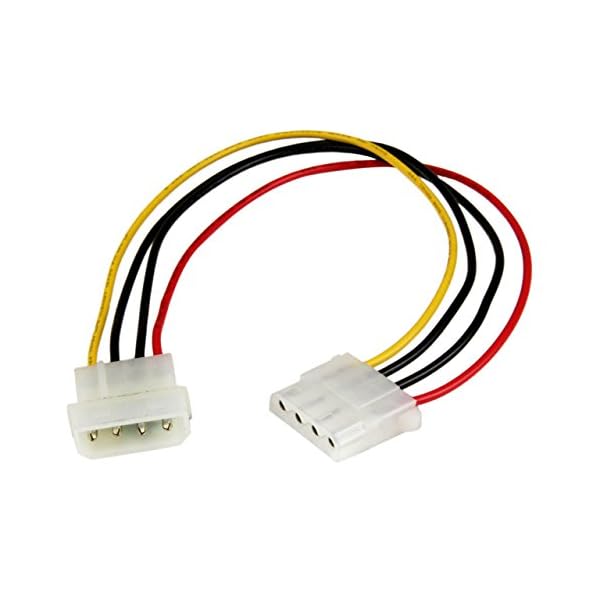 StarTech.com Cable de 30cm de Extensión de Alimentación Corriente Molex LP4 - 4 pines Macho a Hembra