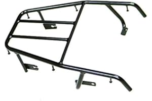 BHYSHOP Schwarzer hinterer Gepäckträger Tail Cargo Rack Bracket für Yamaha TW200 1987-2008 Dirt Bike Off-Road
