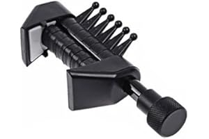 Alnicov Multifunzione 6 Chord Capo,Open Tuning Spider Chords,Portable Alternative Tuning Guitar Capo per corde di chitarra acustica, Nero