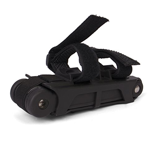 Gregster Fahrradschloss, massives Faltschloss fürs Fahrrad mit kleinem Transportmaß, Schloss inkl. drei Schlüsseln und Halterung, schwarz - 5