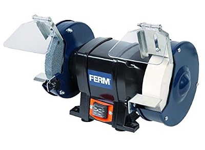 FERM Touret à meuler 250W 150mm - Incl. 2 pierres à aiguiser