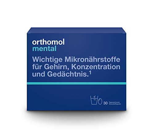 Orthomol mental 30er Granulat & Kapseln - Mikronährstoffe zur Unterstützung von  Konzentration, Gehirn & Gedächtnis