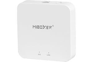 LGIDTECH WL-Box2 2,4 GHz Gateway WiFi Bridge pour contrôle de l'application smartphone Milight Lampes LED Strip Contrôleur Compatible avec Amazon Echo Alexa et Google Home Assistant Control