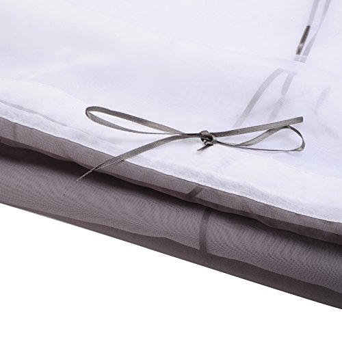 Raffrollo Schlaufen Gardine Vorhang Transparent für Wohnzimmer Hochzeit Party Deko LianLe - 5