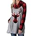Produktbild Strung Damen Neu Herbst Winter Sweatshirt Top Frauen Langarm Pullover Weihnachten Elch Head Druck Bluse Mode T-shirt Casual Hoodie Mantel Tops Kapuzen Sweater Hemd Mantel Pulli