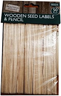 50-Pack of Seed Labels with Pencil, For Organised Home Gardeners! Keep Track of Your Starters! Les Etiquettes de Semences / Saatgutetiketten / Etichette di Semi / Etiquetas de Semillas!