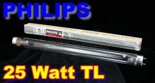 Philips 25 Watt TUV TL T8 UV-C Long Life Erstzlampe Länge: 451,6mm Version 2013