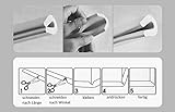 Kantenschutz Eckenschutz Baby Schutz aus Weichem Schaumstoff (NBR) 200 x 3.5 x 0.8 cm in Weiß Selbstklebend U-Form zum Selbst Zuschneiden - 4