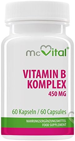 Vitamin B Complex 100 - Contains All B Vitamins - High Dosage - for Good Mood &amp; Memory - 60 capsules