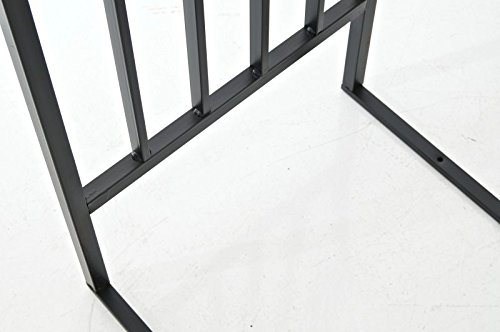 CLP Metall-Rosenbogen, prunkvoll, Eisen pulverbeschichtet, Höhe 220 cm, Breite 120 cm, Tiefe 44 cm schwarz - 8