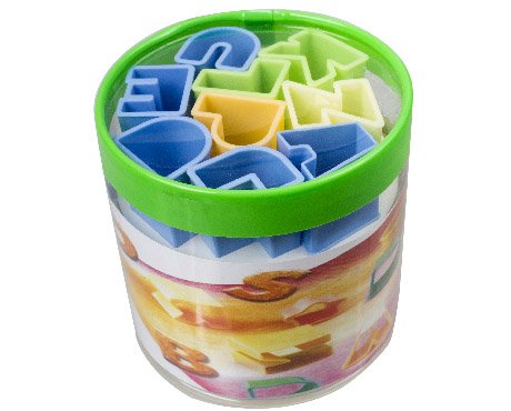 28 tlg. AUSSTECHER SET Buchstaben Zahlen ALPHABET Fondant Marzipan TORTENDEKO - 4