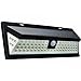 Produktbild JIGUOOR Solarleuchten 80LEDs Superhelle Solarlichter Beleuchtung Solarlampe für Garten Auffahrt Innenhof Hof Weg Wand Deck mit Bewegungsmelder Licht PIR Wireless Wasserdicht Solar Wandleuchte