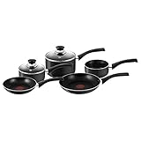Tefal Delight Cookware Set - Black, 5 Pieces (Kitchen &amp; Home)