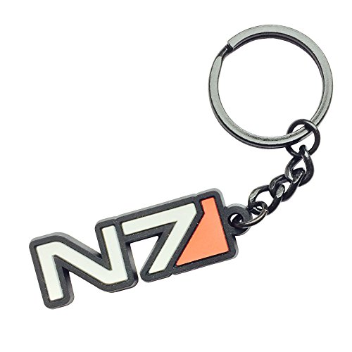 Preisvergleich Produktbild Mass Effect Schlüsselanhänger N7 Logo 11,7cm schwarz