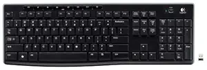 Logitech Wireless Keyboard K270 with Long-Range Wireless(920-003051)
