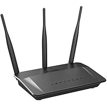D-Link DIR-809 Router Wireless, Tecnologia AC750, 4 Porte Gigabit + WAN, 3 Antenne Esterne, ModalitÃ  Range Extender Wi-Fi, Nero/Antracite