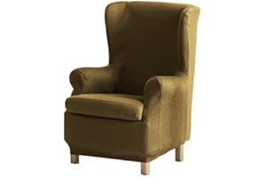 Eysa - Copripoltrona elastico Ulises, per poltrone a orecchioni tostato