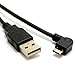 Price comparison product image VINSIC 20000 mAh Right Angle Charging Cable by Keple | 1m / 3.3ft USB 2.0 A To (Micro USB)