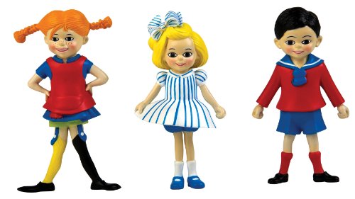 Glow2B Pippi Langstrumpf 44.3690.00 Pippi, Annika y Tom - Set de 3 Figuras