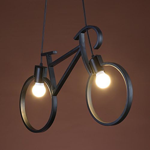 Osraed Nordic Simple Creative Iron Art, Small Chandelier, Creative Personality, Art Study, Bar Lighting, Industrial Restaurant Lights,Black Original Led Dragon Ball Bulb