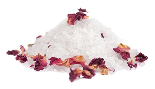 Deluxe Natur Badesalz Rosen Blütenmeer, feinstes mineralisches Steinsalz für seidig weiche Haut (700g) - 3
