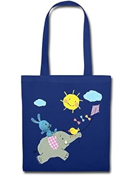 KiKANiNCHEN Kaninchen Reitet Auf Elefant Stoffbeutel von Spreadshirt®