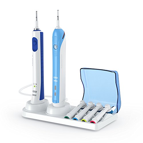 Zahnbürstenhalter für Oral-B Elektrozahnbürsten Poketech Oral B Ständer für 4 Aufsteckbürsten, Ladegerät & Elektrische Zahnbürsten - 6