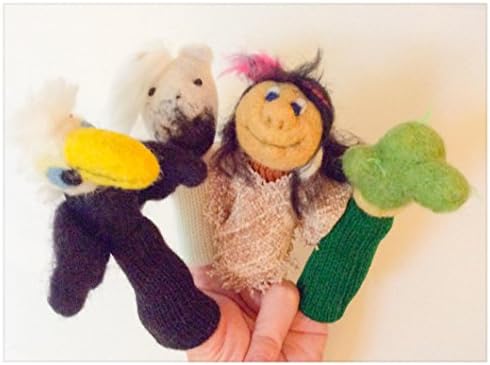 Finger wool puppets My Story of the Indians