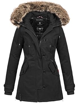 Navahoo Damen Designer Winter Jacke warme Winterjacke Parka Mantel B638