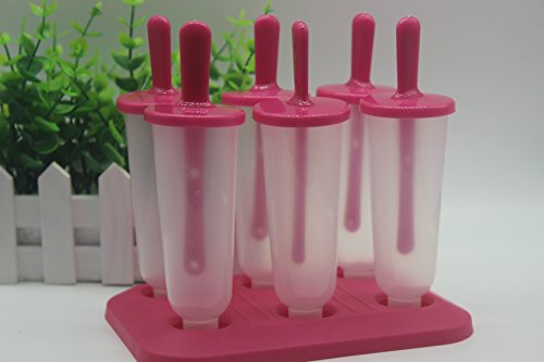 Yulakes 6st Eis am Stieleisformen Eisformen Wiederverwendbaren Stieleis-Formen, Eiscreme Formen， Wassereis Macher - 3