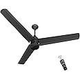 Polycab Silencio Mini 900mm 5-Star BLDC, Remote Ceiling fan for home | 55% Energy Saving, 100% Copper, High Speed, 25 Speed Setting, Reversable & Timer | 4-yr Warranty【Matt Black】