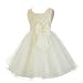 Dressy Daisy Baby Girls' Beads Embellishment Flower Girl Bridesmaid Dresses Party Occasion Dress Size 18-24 Months Ivory
