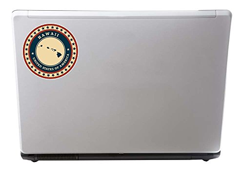 2 x Hawaii USA vinyl Aufkleber Aufkleber Laptop Auto Reise Gepäck Label Tag # 9341 – 10cm/100mm Wide - 2