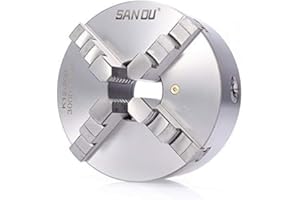 OU BEST CHOOSE Selbstzentrierendes Vierbackenfutter Drehfutter Chuck 4 Backenfutter Drechselmaschine Drehbankfutter Dreibackenfutter 80/100/125mm (80mm)