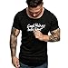Produktbild BHYDRY Herren Sommer Slim Fit Kurzarm Nummer Bedrucktes O-Neck T-Shirt Oberteile Blusen