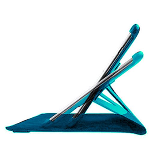 Drehbare Luxus Hülle türkis mit Schlaf/Wach Funktion Samsung Galaxy Tab A 9.7 T550 + EINGABESTIFT und FOLIE GESCHENKT DAZU !! - 5