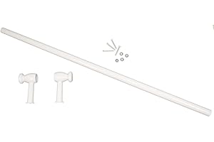 Ufixt Adatto per maniglia bianca universale da tagliare su misura per forno e griglia, con kit di fissaggio