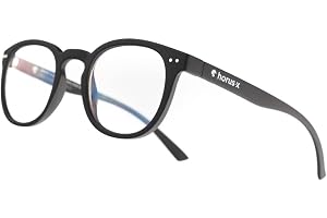 Horus X • Round Blue Light Glasses Men and Women | Computer Glasses | For Screens Anti-Fatigue & Eyestrain Relief | Clear Lens