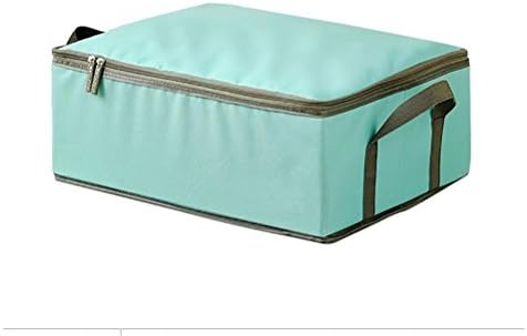 TOCHENG Storage Box Foldable Oxford Clothes Nursery Toys Organizer with Lids and Handles , blue