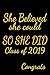 Produktbild She Believed She Could So She Did Class of 2019 Congrats: Lined Notebook
