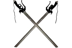 damdos Puntello di Halloween per attacco 37" Shingeki Cosplay Spada Kyojin Spade Cosplay Regali di Natale di compleanno