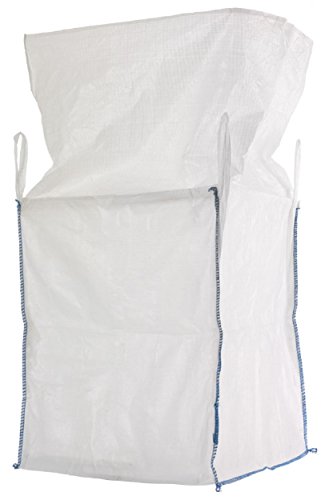 Big Bag 90x90x110 cm mit 4 Schlaufen und Einfüllschürze, 5000 KG Bruchlast DIN EN ISO 21898 - 2